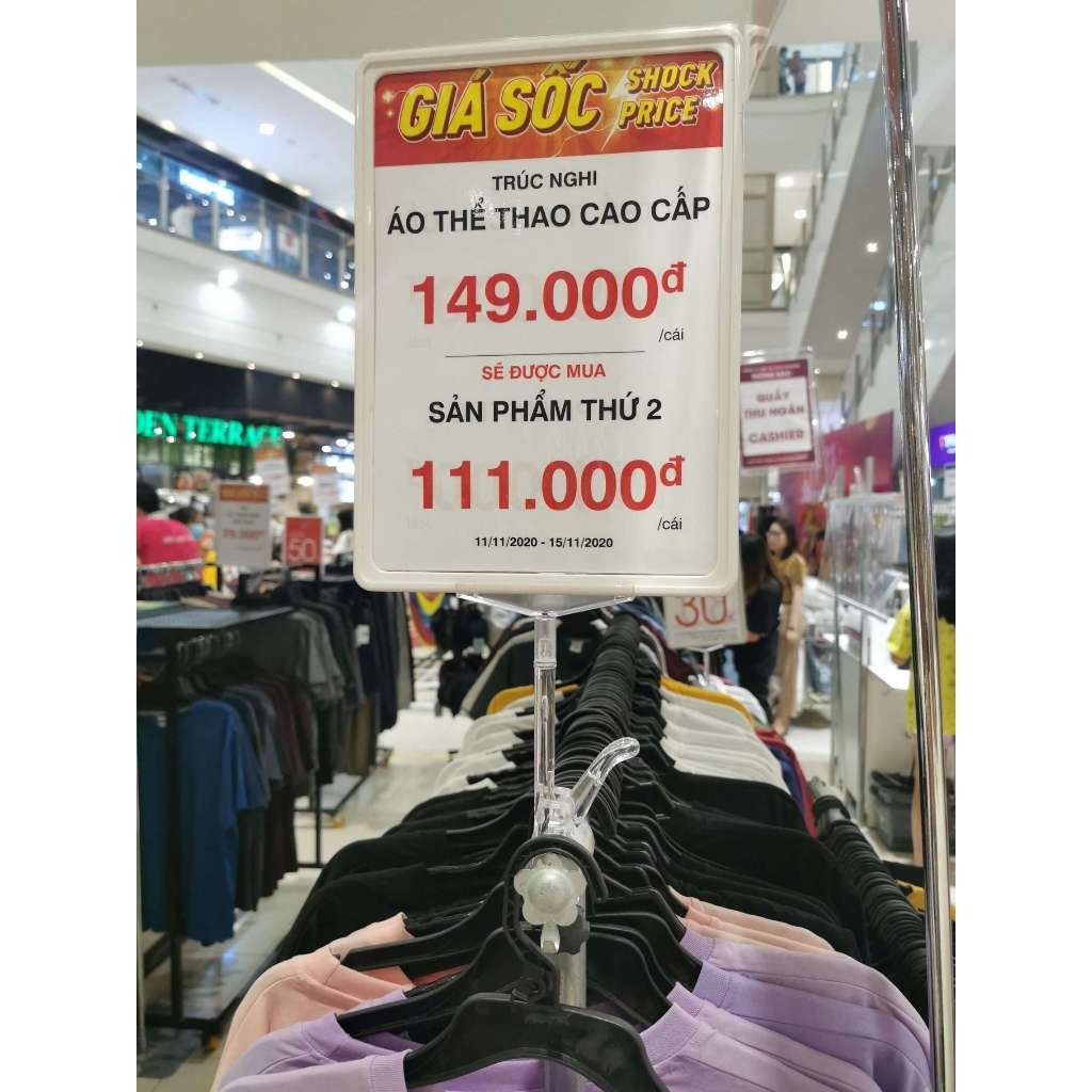 [ BẢNG] Bộ kẹp Mica gắn bảng giá chuyên dụng + Khung Bảng Giá A4 + Tấm Nhựa PVC A4 trong suốt