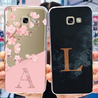 Dành Cho Samsung Galaxy A5 2017 Ốp Lưng A520 SM-A520F Silicon Mềm Trong Suốt Vỏ Chữ Thời Trang Cho Samsung A5 2017 Ốp Lưng