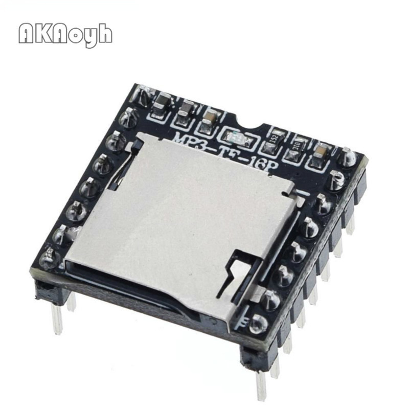 Dfplayer Mini MP3 Player Module MP3 Bảng giải mã giọng nói Hỗ trợ thẻ TF U-Disk IO / Cổng nối tiếp /