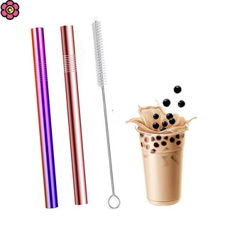 Ống hút bằng thép không gỉ ống hút dày ống hút trà sữa tapioca