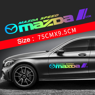 2 Chiếc Thân Xe Bên Bao Xước Biểu Tượng Miếng Dán Cửa Tự Động Trang Trí Huy Hiệu Decal Cho Xe Mazda CX5 Mazda 3 2 6 5 CX3 RX8 BT50 323 CX8 CX30 RX7 626 CX7 NX5 CX9
