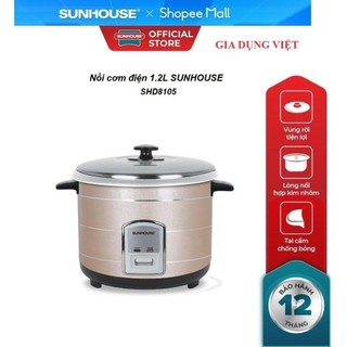 Nồi cơm điện 1.2l sunhouse shd8105