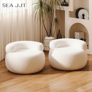 Ghế sofa kiểu kem SEA JJT, tựa lưng hộ gia đình tròn thay giày phân nhỏ