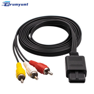 Còn hàng! 1.8m Cho Nintendo 64 Âm Thanh Tv Video Dây Av Cáp Sang Rca Cho Siêu Nintend Game Cube N64 Snes