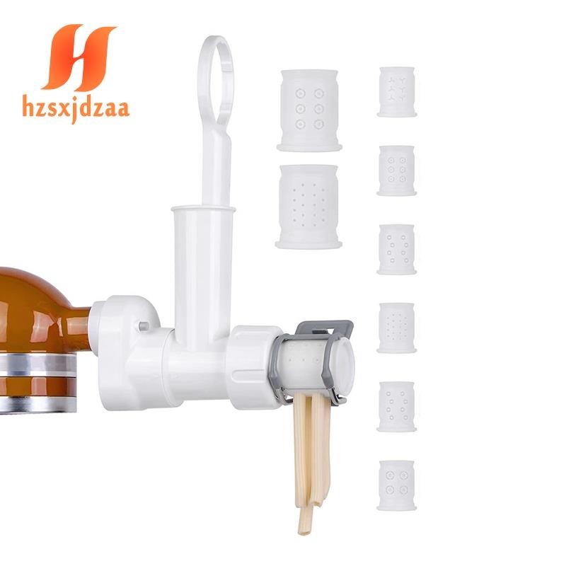 Bộ phận Pasta Gourmet cho máy trộn, Bộ đính kèm máy làm mì ống với 6 hình dạng khác nhau Ổ cắm ép mì ống