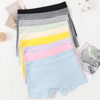 3 Miếng Cotton Nguyên Chất Quần Lót Trẻ Em Học Sinh Trung Học Cơ Sở Boxer Giữa Eo Mềm Boxer Quần Lót Bé Gái Quần Short Trẻ Em Lớn