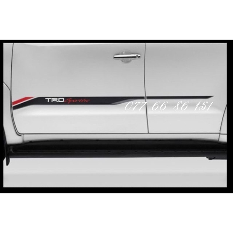 Tem Dán Sườn Xe Fortuner TRD VIP