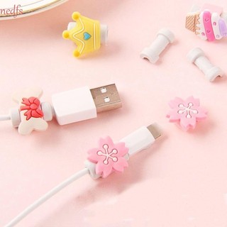Nedfs cáp bảo vệ dây sạc dễ thương giá đỡ cáp dây dữ liệu bảo vệ dây cáp tổ chức hoạt hình dây sạc bảo vệ