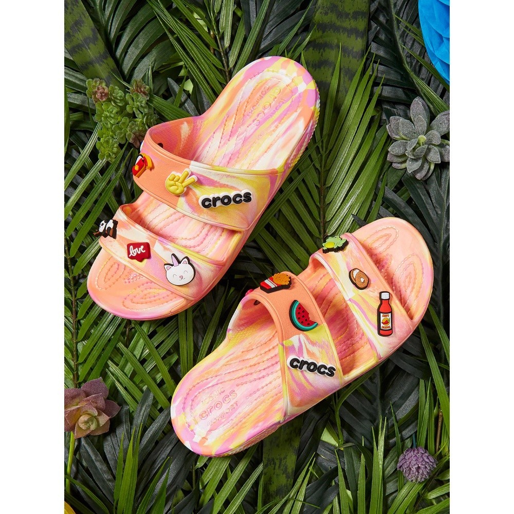 Dép Crocs chính hãng marble - hoạ tiết loang