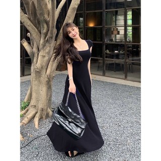 Váy đầm maxi cộc tay ôm body chất liệu thun co giãn mát mịn hàng Quảng Châu AHA SP107