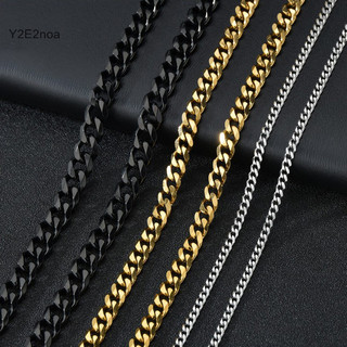 Y2e2noa Đơn Giản Cuba Dây Xích Vòng Cổ Cho Nam Kim Loại Nhôm Dây Xích Trên Cổ Choker Trang Sức Đảng Bé Trai DIY Quà Tặng HOT