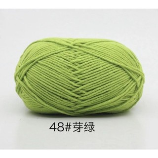 Len Milk cotton MÁC ĐEN 50gr(bảng màu từ 41-86)