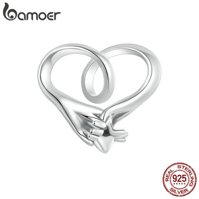 Bamoer 925 Sterling Sliver Charm Promise Pinky Phụ kiện cho vòng tay