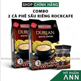 Combo 2 túi cà phê sầu riêng durian rockcafe chính hãng - cà phê thơm ngon đậm vị sầu riêng