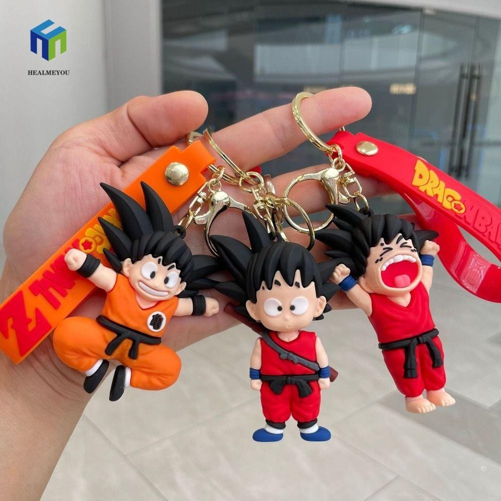 Healmeyou Seven Dragon Ball Móc Chìa Khóa, Phim Hoạt Hình Anime Dễ Thương Búp Bê Mặt Dây Chuyền Móc Khóa, Treo Trang Trí Siêu Goku Hình Di Động Cá Tính Móc Chìa Khóa Ô Tô Túi Mặt Dây Chuyền