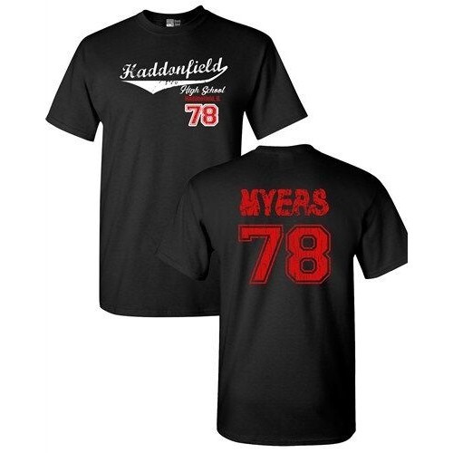 Myers 28 Haddonfield Illinois Halloween Ngộ nghĩnh Trước & Sau Nam Tee