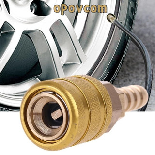 Đầu nối van bơm lốp xe hơi bằng đồng thau cứng 8mm