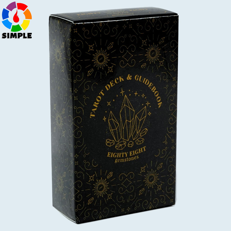 Eighty Eight Miracles Mystical Tarot Black Tarot Cards Symbolic Meanings of Past History and Future 