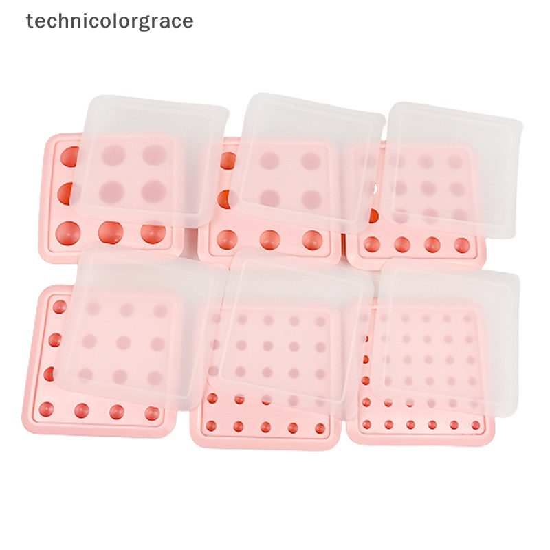 Technicolorgrace 9 / 16 / 25 / 36 Khoang Quả Bóng Tròn Khuôn Socola Có Nắp Silicon Cấp Thực Phẩm Không Kẹo Bánh Tiếp Liệu Làm Bánh TGE