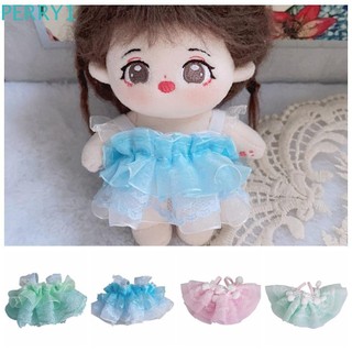 Quần áo búp bê Cotton PERRY, Phụ kiện đồ chơi thay búp bê 10cm Váy quần áo búp bê, Phụ kiện búp bê BJD Váy gạc dễ thương Mini Đồ chơi sang trọng Quần áo Phụ kiện búp bê bông