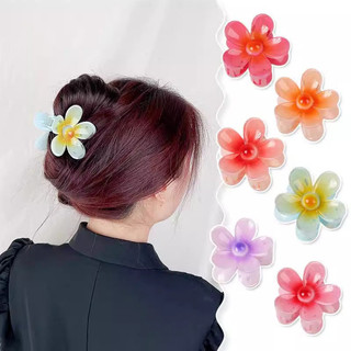 4cm gradient hoa kẹp tóc trứng hoa nữ cá mập kẹp phụ kiện tóc