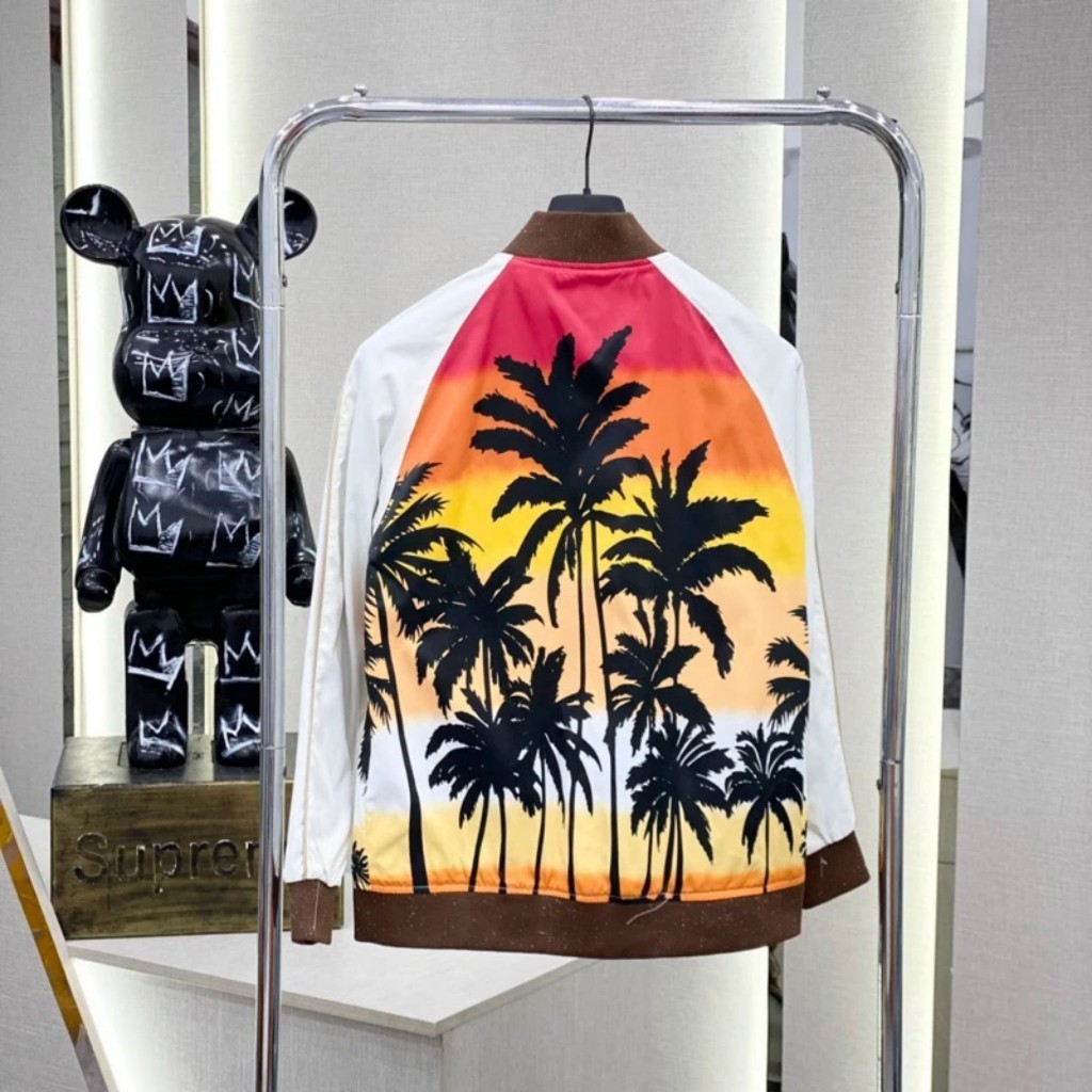 Áo Bomber, Áo Khoác In Cây Dừa Gió Dù 2 Lớp No.1 Studio Dày Dặn Mềm Mịn Thời Trang Unisex