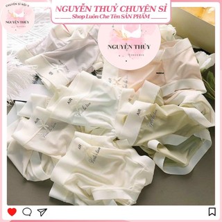 [Sỉ] Set 5 - 20 quần lót Nữ su lụa tàng hình mềm mại cao cấp Air ạnh mát, phối chữ, không đường may thoáng khí, mau khô