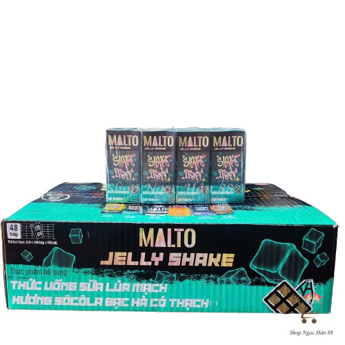 Sữa lúa mạch có thạch MALTO Shake It Off  hương sôcôla bạc hà thùng 48 hộp x 170ml