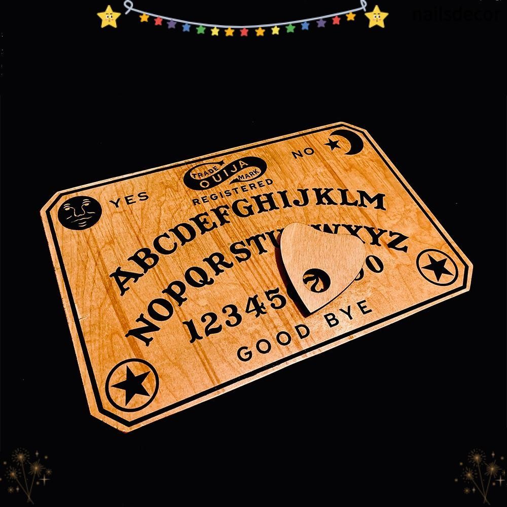 YUSENS Ouija Board Với Gỗ Planchette Trang Trí Nhà Di Chuyển Trò Chơi Con Lắc Ban Bộ