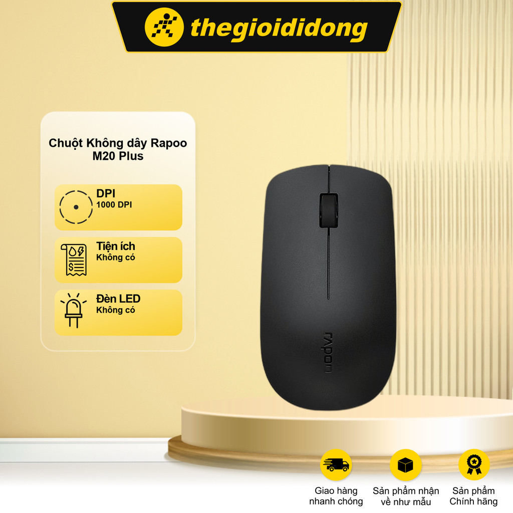 Chuột Không dây RAPOO M20 Plus 1000 DPI