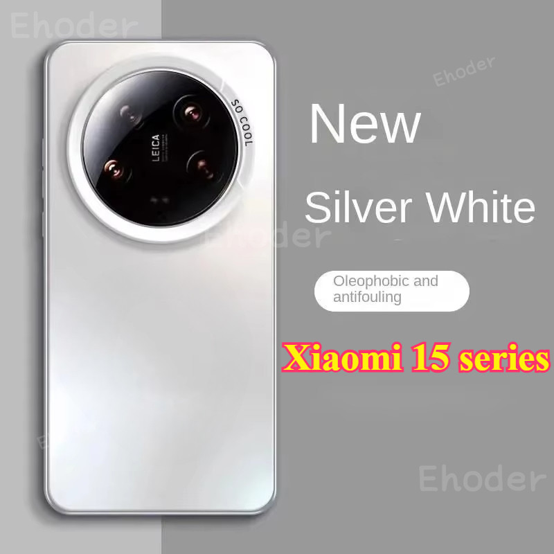Dành Cho Xiaomi 15 14 Ultra Pro 5G 2025 Ốp Điện Thoại Màu Sắc Sang Trọng Mạ Bạc IMD Vỏ Cho Mi15 Mi15