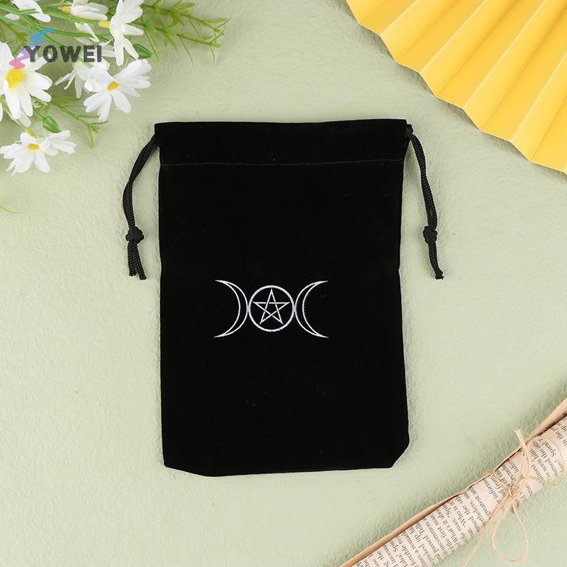 YOWEI 1 Nhung Tarot Oracle Thẻ Túi Bảo Quản Runes Chòm Sao Bói Toán Phụ Kiện Trang Sức Xúc Xắc Túi D