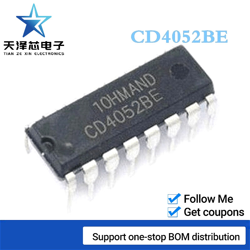 10 Cái CD4052BE CD4052 4052 DIP16 IC Chất Lượng Hàng Đầu