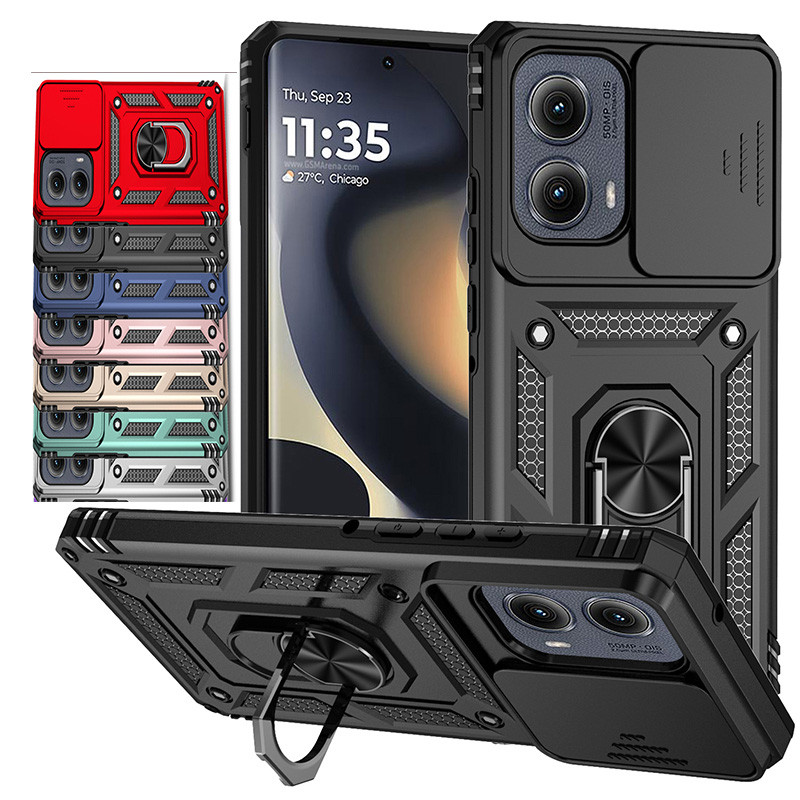 Dành Cho Motorola Edge (2024) Trượt Ống Kính Máy Ảnh Chống Sốc Vỏ Bảo Vệ