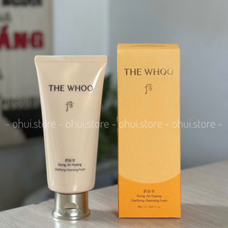 Sữa Rửa Mặt Whoo Vàng Đông Y Whoo Gongjinhyang Clarifying Cleansing Foam 180ml - Làm Sạch Sâu, Dưỡng Ẩm, Không Gây Khô