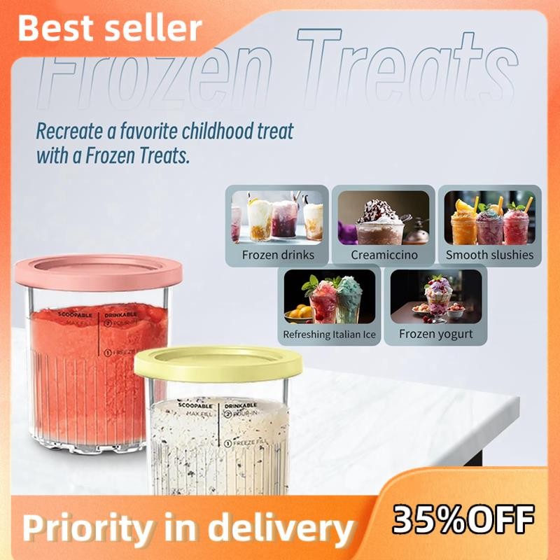 Dành cho Creami Deluxe 11-In-1 XL Family Size NC500 / NC501 Pints 24 Oz - Máy rửa chén an toàn, khôn