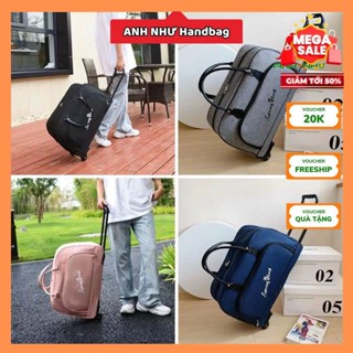  Túi du lịch kéo đẩy gấp gọn có bánh xe bền đẹp. đi chơi đi công tác size 55cm. chất vải xu hướng 2024 