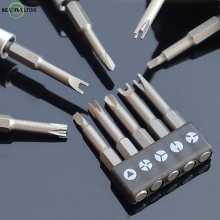 Bộ 5 tuốc nơ vít hình đặc biệt 50mm Hình chữ U Hình chữ Y Tam giác bên trong Chữ thập Ba điểm Dụng cụ tuốc nơ vít
