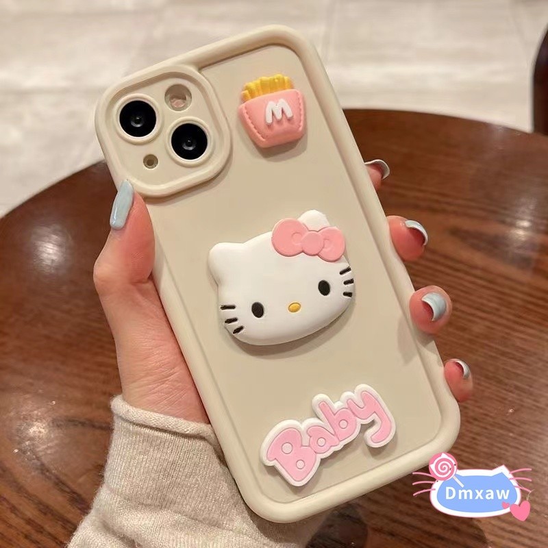 Ốp Điện Thoại 3D Hello Kitty Cho Realme GT8 7 7T 6 6T 5 Neo7 Neo6 Turbo V70 V70S V60 Note 60 Narzo 7