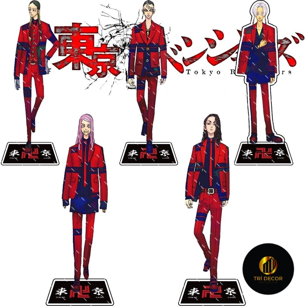 Mô hình Standee JP Anime Tokyo Revengers Cosplay Manjiro Sano Mikey Izana Kurokawa Hinata Atsushi Ph