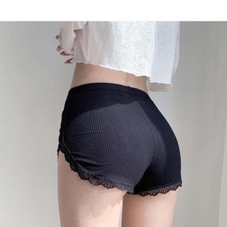 Quần đùi nữ mặc nhà - quần đùi mặc nhà phối viền ren mềm mại sexy h09