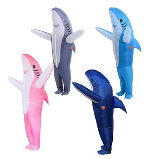 Trang Phục Halloween Cá Mập Trang Phục Bơm Hơi cosplay Đảng Đi Bộ Búp Bê Trang Phục Bơm Hơi 7 Phong Cách