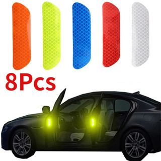 8 Chiếc Xe Phản Quang An Toàn Dải Dán Tự Động Gương Chiếu Hậu Phản Quang Decal Cảnh Báo Ban Đêm An Toàn Lái Xe Tiếp Liệu
