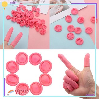 Set 100/300 Găng Tay Cao Su Chống Tĩnh Điện Bảo Vệ Ngón Tay Dùng Một Lần