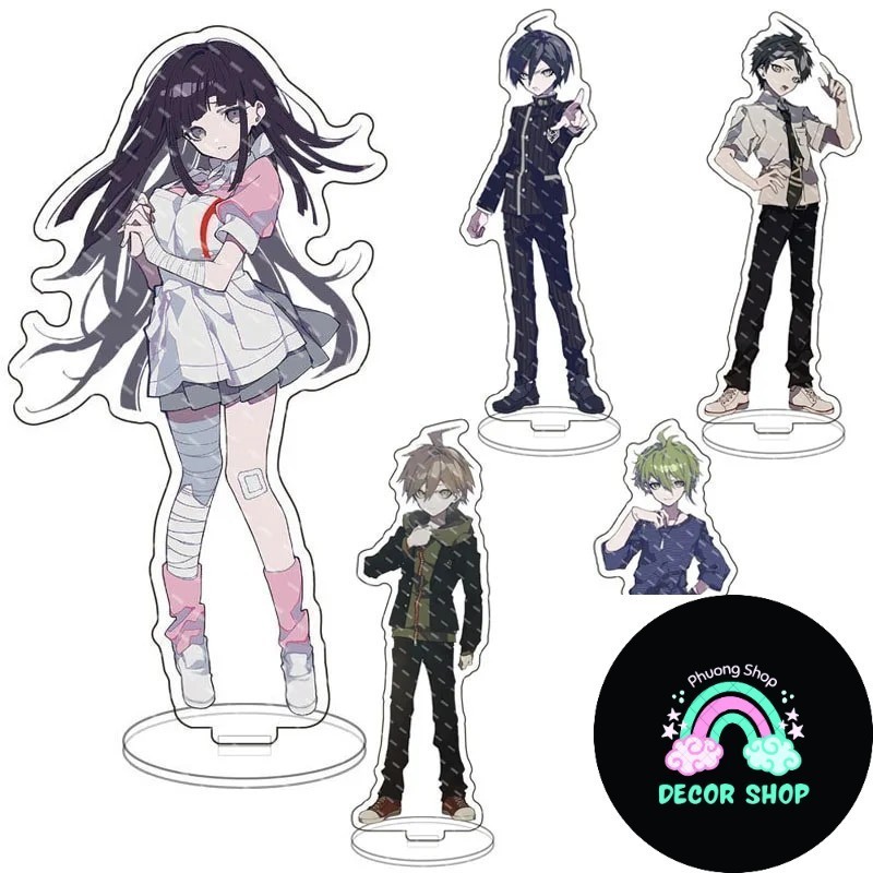 Móc khóa Dangan Ronpa Danganronpa Naegi Makoto Naegi Makoto Maizono Sayaka Phụ kiện trang trí túi xá