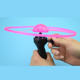 [0620]1pc Funny Flying Hand-push Handle Pull Wire Flashing Plate Large Pull Wire