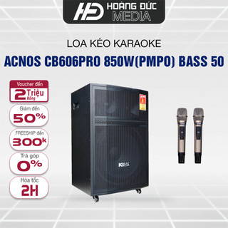 Loa kéo karaoke acnos cb606 pro bass 50cm công suất 850w pmpo bảo hành chính hãng 12 tháng