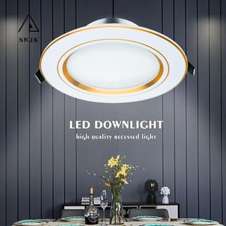 Đèn led âm trần skjk 5w 9w 12w 15w 18w đèn chiếu sáng trong nhà đèn điểm tròn