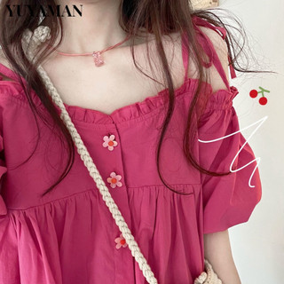 YUYAMAN áo phông áo thun nữ croptop baby tee Phong cách phổ biến Đơn giản thời trang A29J08P 19Z240507