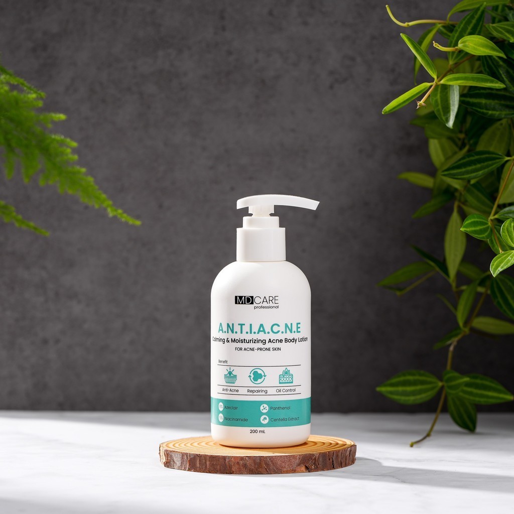 Ảnh 6 của Sữa Dưỡng Thể MD CARE Brightening Booster, Calming Acne Body Lotion Giảm Mụn, Sáng Da Mờ Thâm 200ml